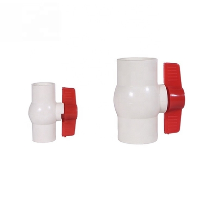 Fabricação de válvulas de esferas de PVC de 50 mm, de plástico, com ligação de tomada