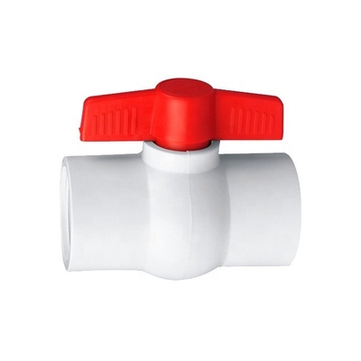Fabricação de válvulas de esferas de PVC de 50 mm, de plástico, com ligação de tomada