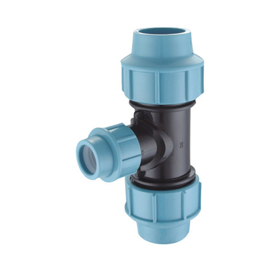 Acessórios de tubulação de água Acessórios de HDPE Acessórios de compressão DN 110 PP para abastecimento de água azul