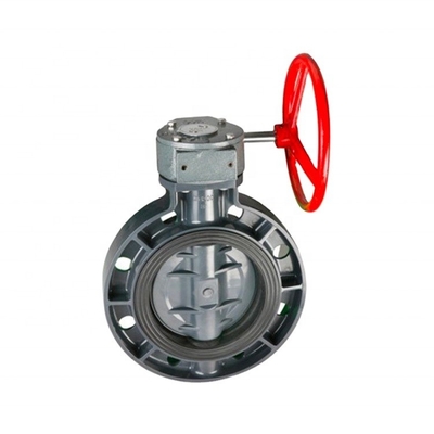 ABS Handle UPVC Wafer Type Butterfly Valve para aplicações OEM e industriais