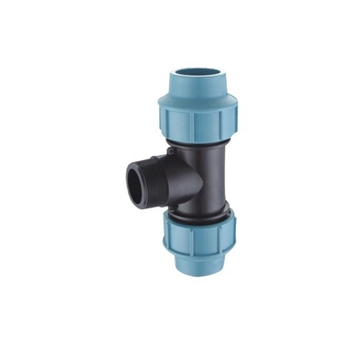 20-110MM PN16 Espanha Tipo PP Compressão Tee Drip Fitting Forjado com Conexão de Flange