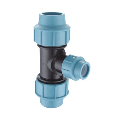 20-110MM PN16 Espanha Tipo PP Compressão Tee Drip Fitting Forjado com Conexão de Flange