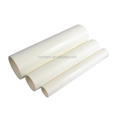 Tubo de PVC de 8 polegadas de cor branca para drenagem profissional venda direta