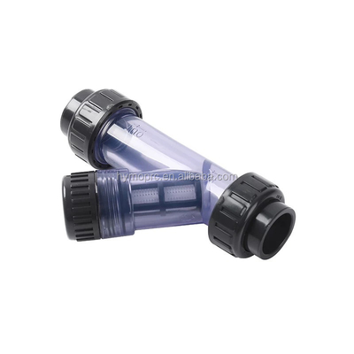 Indústria 1 polegada PVC transparente Y-estressador com conecção de tomada / fio e alça
