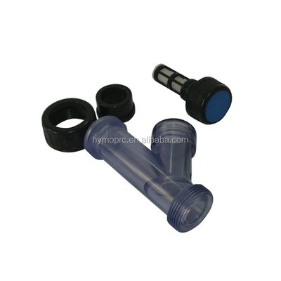 Indústria 1 polegada PVC transparente Y-estressador com conecção de tomada / fio e alça