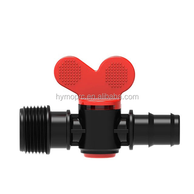 Bianco cinza padrão DIN Fabricação 16mm 20mm de fios masculinos de irrigação Mini válvula de plástico