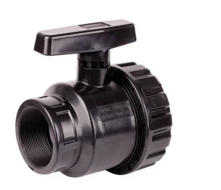 Fabricação de válvulas de esferas de PVC preto 50 mm Mulher Mulher Serviço de moldagem 1,0 MPA Pressão