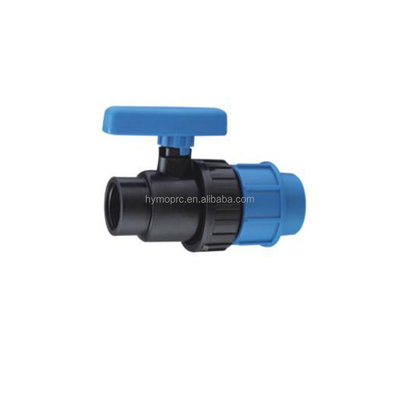 32 mm Cores azuis Acessórios e válvulas de compressão de PP para irrigação Cores brancas cinzentas