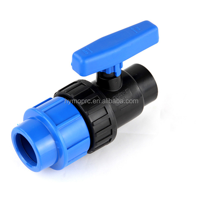 Fabricação de válvulas de esferas de PVC preto 50 mm Mulher Mulher Serviço de moldagem 1,0 MPA Pressão