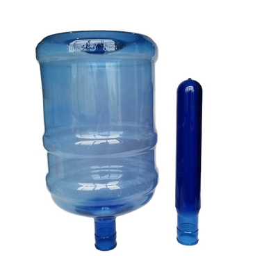55mm 750g 5 galões 20 litros PET colorido pré-forma com alça competitivo OEM aceitável