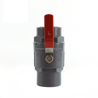 Válvula de esferas de PVC 1/2 geral com alça de aço e pressão de 1,0 MPA ASTM/DIN/ASNZ/JIS Standard