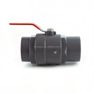 Válvula de esferas de PVC 1/2 geral com alça de aço e pressão de 1,0 MPA ASTM/DIN/ASNZ/JIS Standard