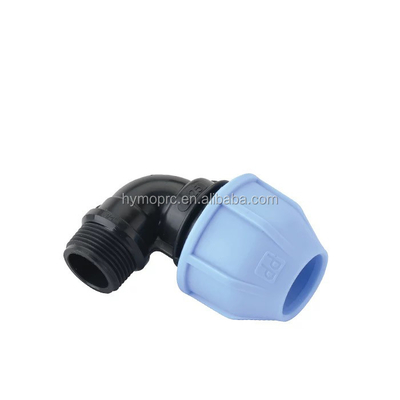 20 mm-400 mm ligações de encaixe de HDPE Adaptador masculino de compressão para soluções de irrigação