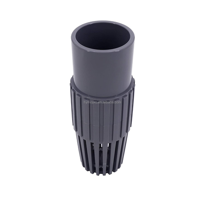 Válvula de pé de bomba de água de UPVC industrial com manobra do pedal do pé em cinza branco
