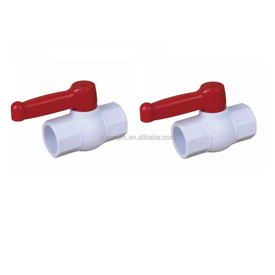 1.0MPA PVC válvula de esferas Socket 11/2 2 polegadas ABS manuseio direto roscado válvula ANSI BS
