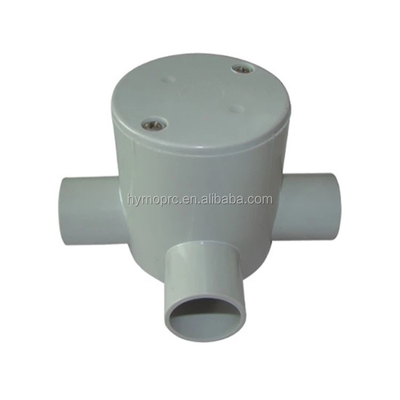 Acessórios de conduta de PVC branco de espessura padrão para soluções de fiação elétrica duráveis