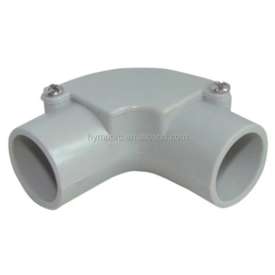 Caixas de junção de PVC elétricas de plástico de cor branca OEM com tipo de fio NPT BSP BSPT