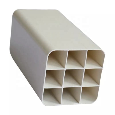 Tubo de rede de PVC de ligação de cola de cabeça quadrada 150 * 100 mm com forma retangular personalizada