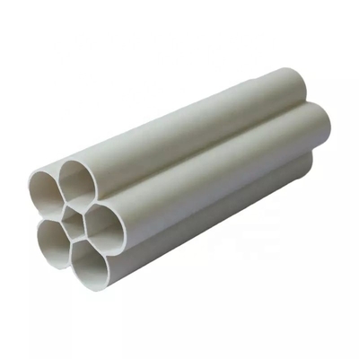 Tubo de rede de PVC de ligação de cola de cabeça quadrada 150 * 100 mm com forma retangular personalizada