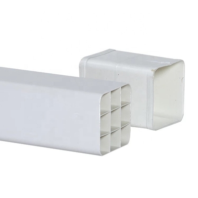 Tubo de rede de PVC de ligação de cola de cabeça quadrada 150 * 100 mm com forma retangular personalizada
