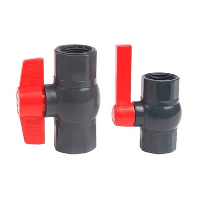 2 polegadas de tamanho UPVC válvula de bola com ABS manuseio White Grey Socket / Conexão de fio