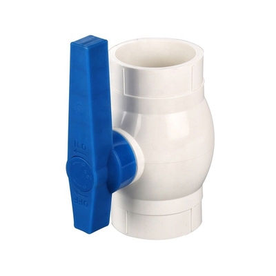 1 válvula de esfera de PVC com alça suportada por OEM STANDARD comprimento ASTM/DIN/ASNZ/JIS Standard
