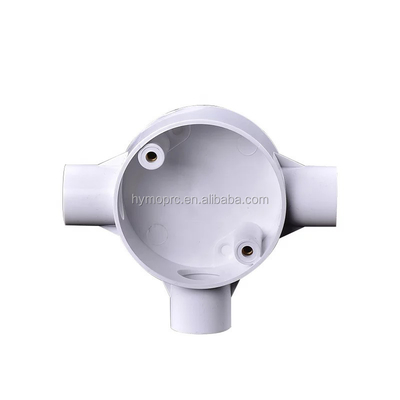 Fittings de caixa de PVC branco de abastecimento de água que cumprem a norma DIN para desempenho fiável