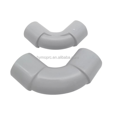 20 mm 25 mm PVC Elétrico L Fittings de dobra em cor branca com espessura padrão