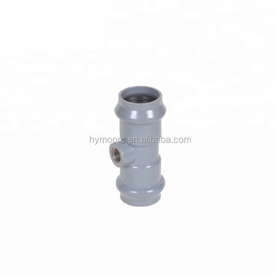 Fittings e conectores de tubos de PVC OEM fabricados de acordo com a norma DIN com juntas de borracha