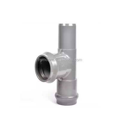 Fittings e conectores de tubos de PVC OEM fabricados de acordo com a norma DIN com juntas de borracha
