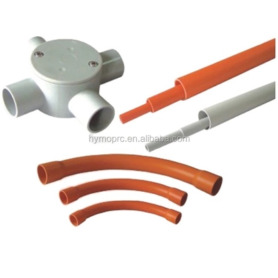Tubos e acessórios de condução de plástico UPVC de 25 mm em branco, em padrão DIN, com comprimento de 3M