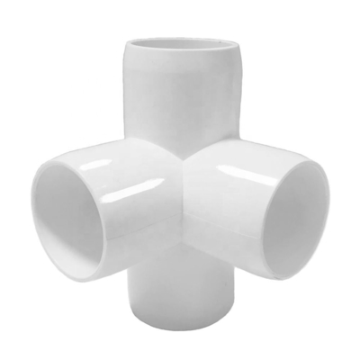 ASTM Standard 3/4 Inch 3 Way Corner Connector Joint Elbow PVC Pipe Fittings para encanamento