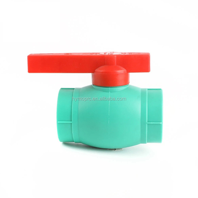 Valva de esferas PPR de 40 mm em branco/verde com ligação de tomada/filamento fabricada