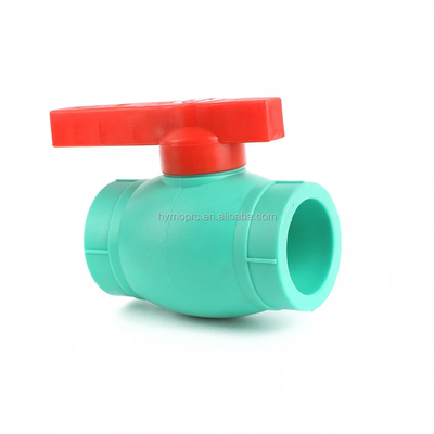 Valva de esferas PPR de 40 mm em branco/verde com ligação de tomada/filamento fabricada