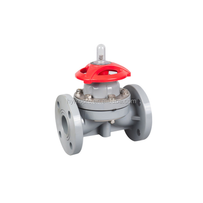 PPH ASTM DIN padrão 4 polegadas sanitário de encanamento tanque de fundo válvula solenoide diafragma CPVC