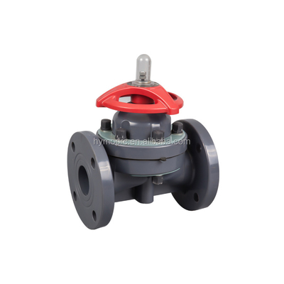 PPH ASTM DIN padrão 4 polegadas sanitário de encanamento tanque de fundo válvula solenoide diafragma CPVC