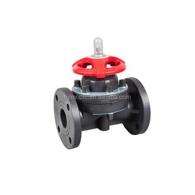 PPH ASTM DIN padrão 4 polegadas sanitário de encanamento tanque de fundo válvula solenoide diafragma CPVC