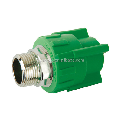 Brass Insert Plumbing de plástico PPR Tubos Fittings Cotovelo para distribuição de água 20mm-400mm