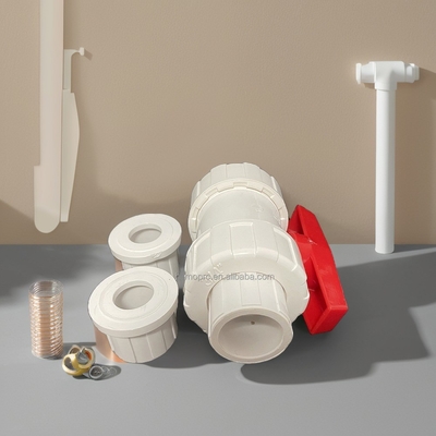 PVC Union Tipo 2&quot; Tipo de válvula de esferas para venda por atacado OEM ODM UPVC branco plástico 1/2 &quot;PVC