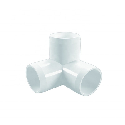 ASTM Standard 3/4 Inch 3 Way Corner Connector Joint Elbow PVC Pipe Fittings para encanamento