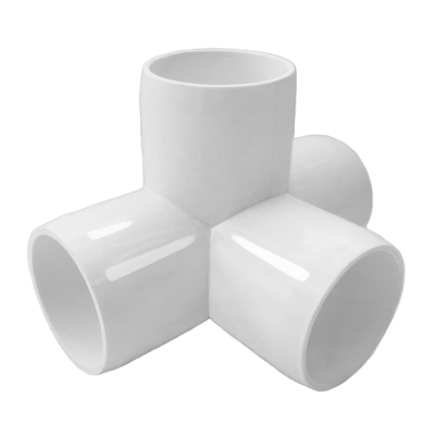ASTM Standard 3/4 Inch 3 Way Corner Connector Joint Elbow PVC Pipe Fittings para encanamento