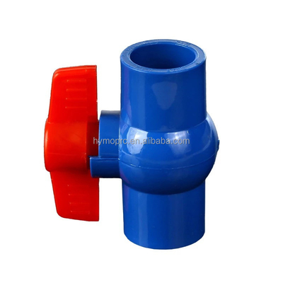 ANSI Planeamento de plástico com espessura padrão 1 &quot;ANSI PVC válvula de esfera azul 1/2 tomada