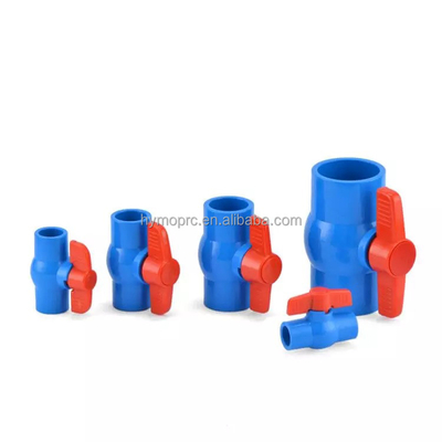 ANSI Planeamento de plástico com espessura padrão 1 &quot;ANSI PVC válvula de esfera azul 1/2 tomada