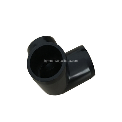 PVC preto 3-Way Cotovelo para 1/2 &quot;a 1&quot; Acessórios de tubos personalizáveis OEM ODM