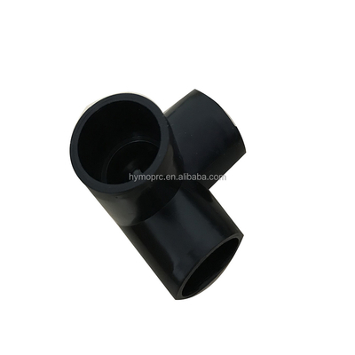 PVC preto 3-Way Cotovelo para 1/2 &quot;a 1&quot; Acessórios de tubos personalizáveis OEM ODM