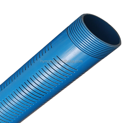 Tubo de revestimento de PVC para poço de água com ligação de cola e grande diâmetro com ranhuras
