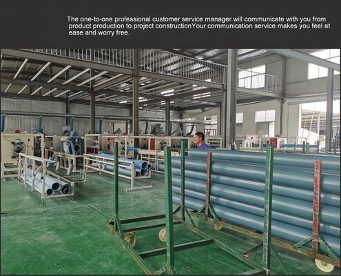 Tubo de grande diâmetro em PVC branco-azul com ranhuras para poços de poços de água 20 mm-200 mm