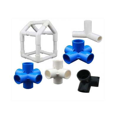 Instalações de tubos de plástico OEM Cotovelo 3 Way Corner para kits e móveis DIY