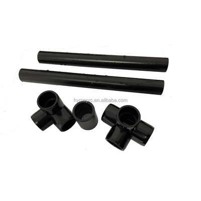 Fittings de conectores de tubos de PVC para encanamento ASTM Sch40 Customize Cor preta 1/2&quot; Cotovelo