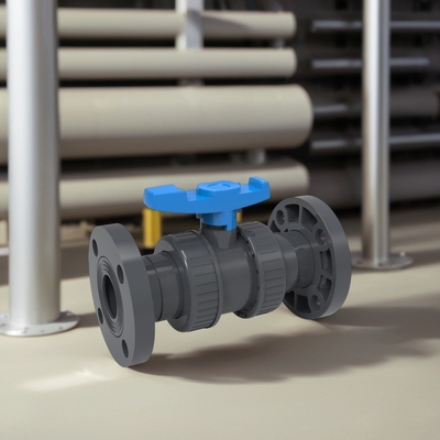 Conexão de tomada/filamento válvula de esfera de união verdadeira com flange de PVC e fabricação OEM